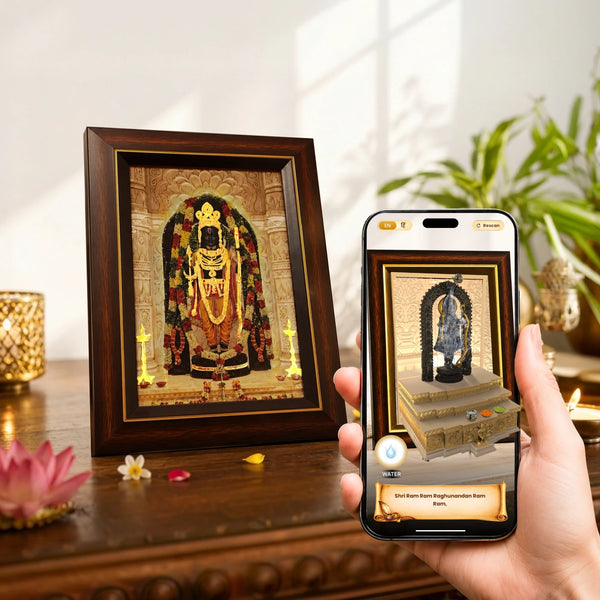 Durlabh Darshan VR Kit + Shri Ram Lalla Golden Foil AR Frame | For All Ages