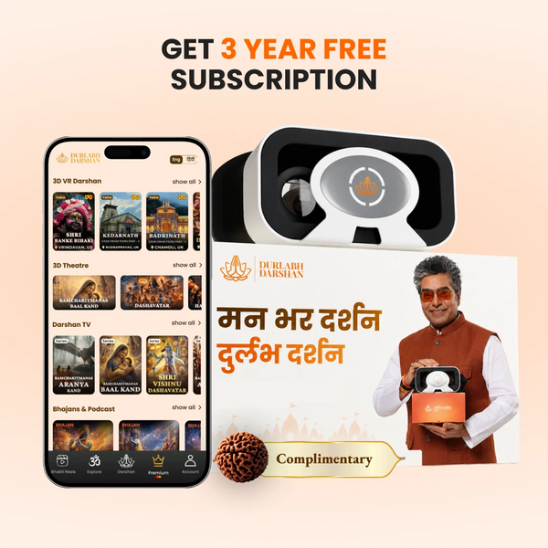 Durlabh Darshan with VR Headset + 3 Year App Subscription